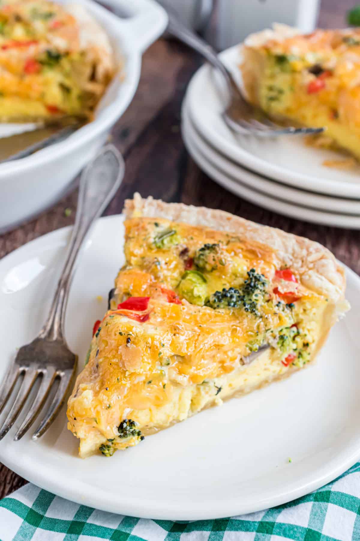 Easy Vegetable Quiche Recipe - Shugary Sweets