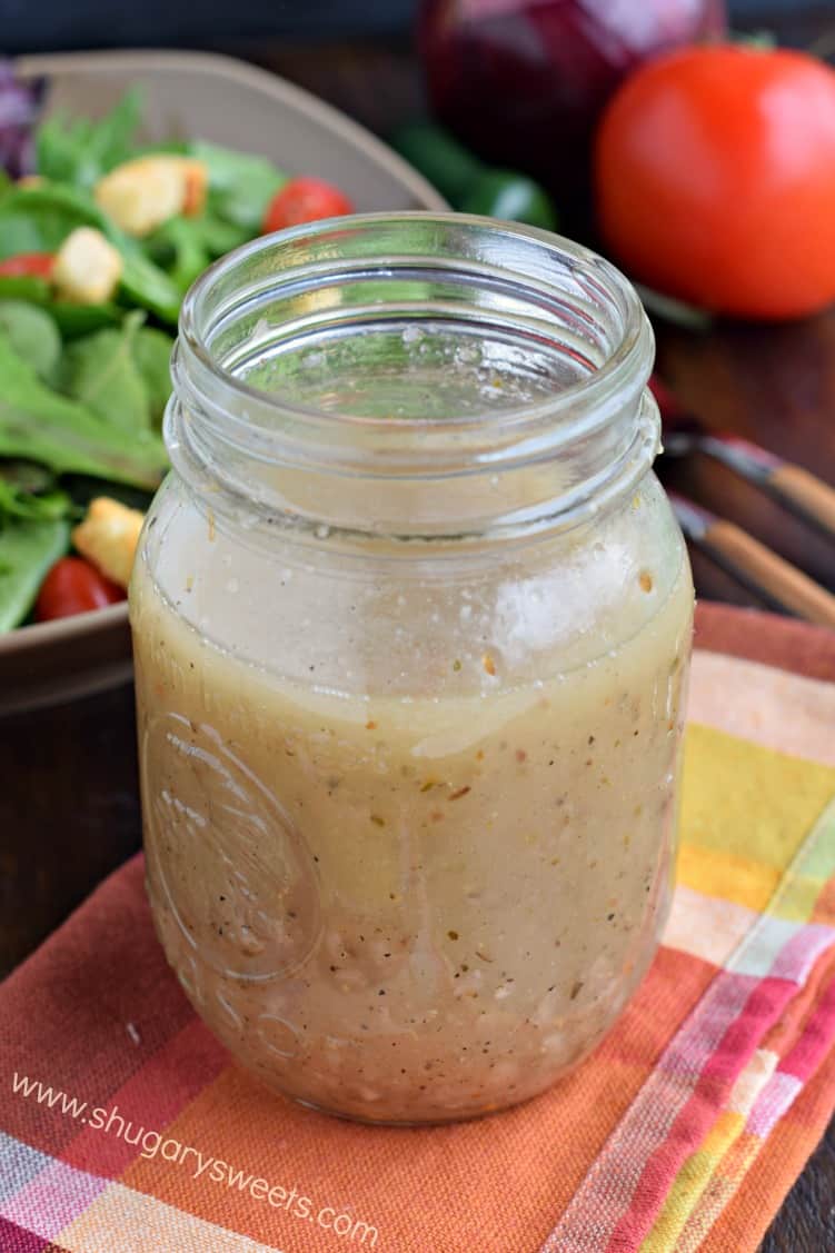 Homemade Italian dressing recipe: perfect on salads or use as a marinade for poultry!