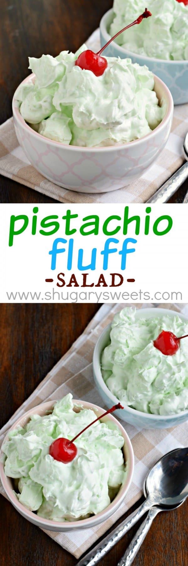 Pistachio Fluff Salad Recipe | Shugary Sweets