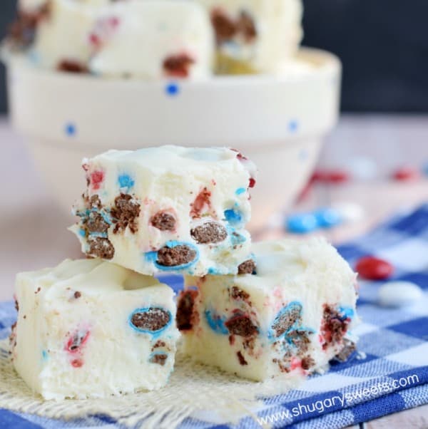 Sweet, easy M&M'S® FUDGE recipe. Use any color candy for your favorite holiday!