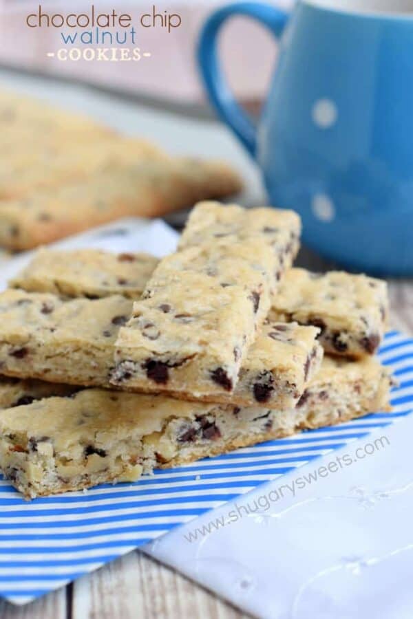 chocolate chip walnut bars