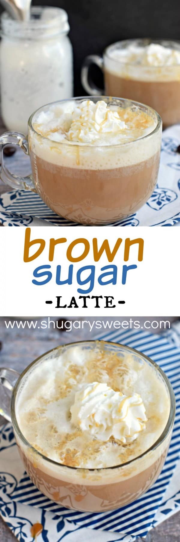 Enjoy homemade coffeehouse drinks at home! This Brown Sugar Latte is not only delicious, but it's easy to make too!