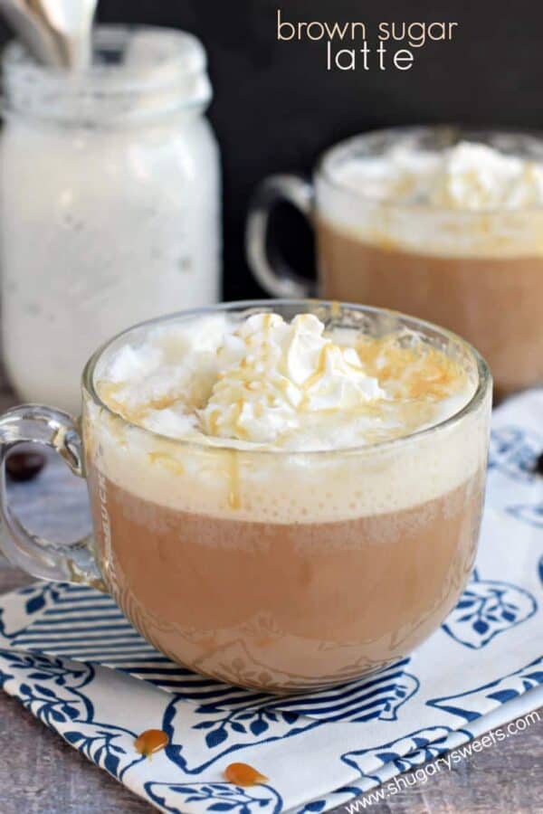 Enjoy homemade coffeehouse drinks at home! This Brown Sugar Latte is not only delicious, but it's easy to make too!