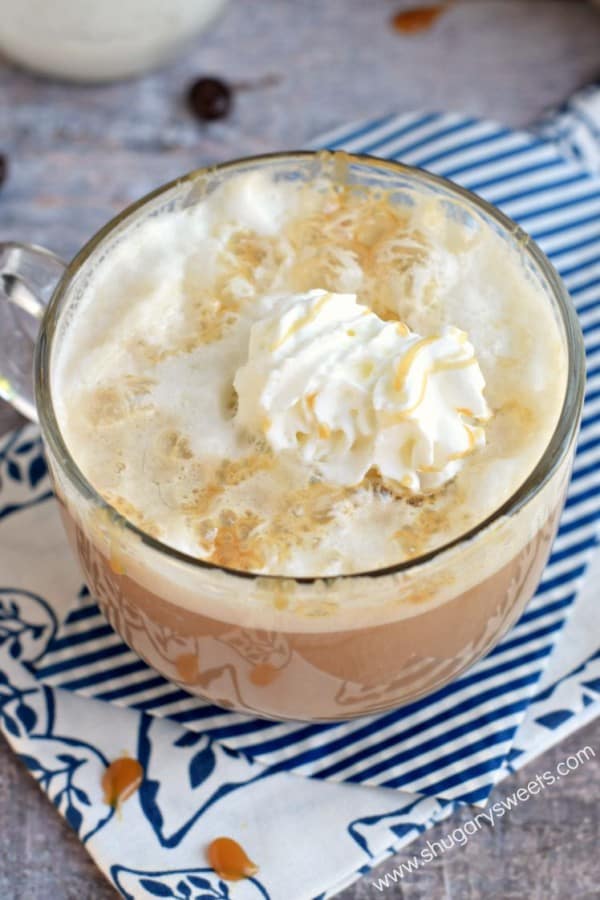 Enjoy homemade coffeehouse drinks at home! This Brown Sugar Latte is not only delicious, but it's easy to make too!