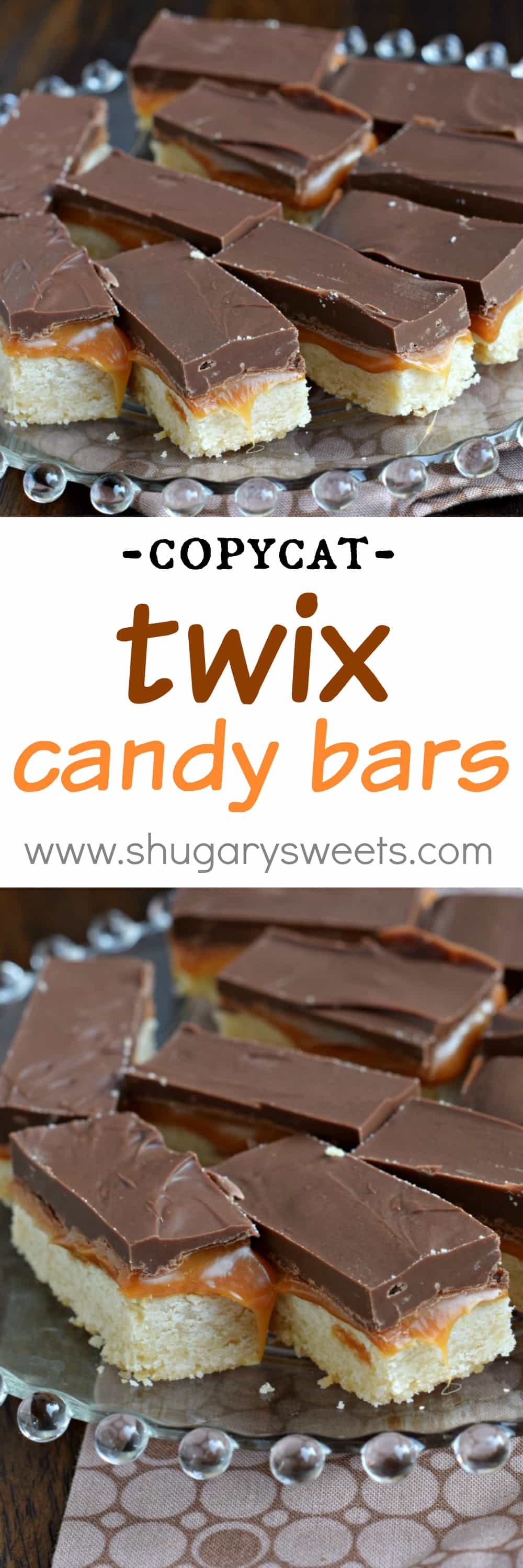 Homemade Twix Bars Shugary Sweets
