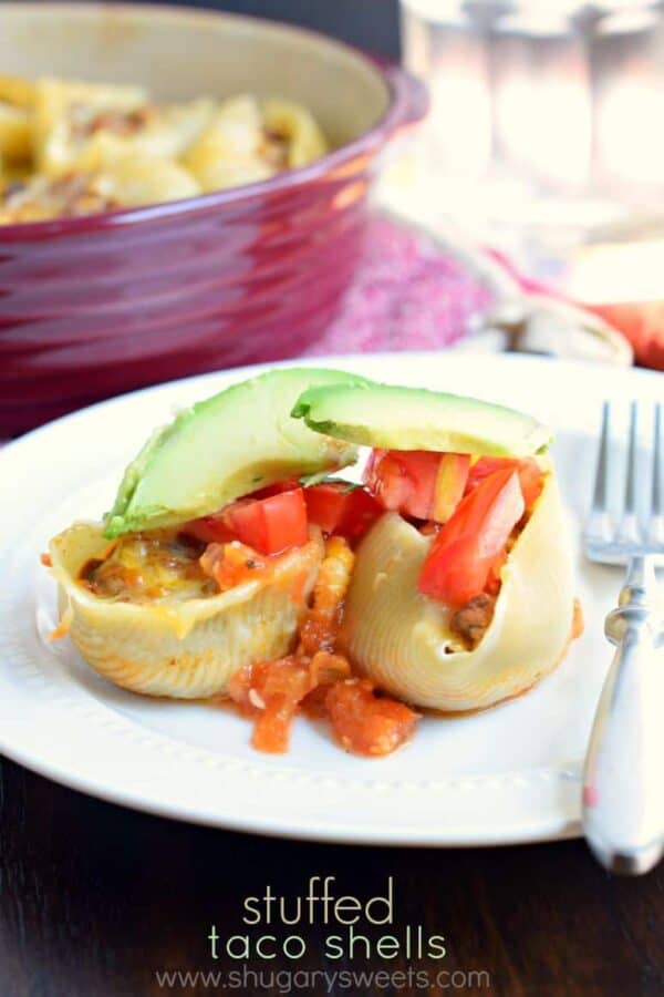If you love easy, delicious dinner ideas, these Stuffed Taco Shells are for you! Plus, prep them in advance and freeze the shells for a later meal. Great for new moms too!