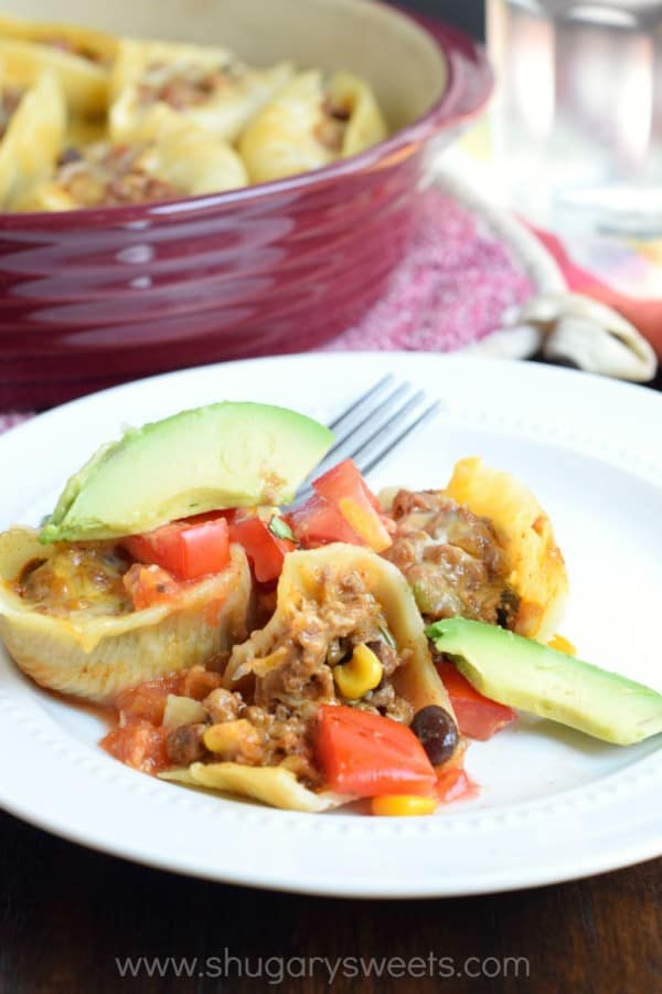 If you love easy, delicious dinner ideas, these Stuffed Taco Shells are for you! Plus, prep them in advance and freeze the shells for a later meal. Great for new moms too!