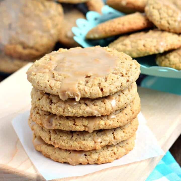 Maple Iced Oatmeal Cookies