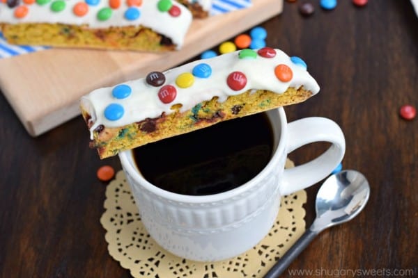 pumpkin m&m’s® biscotti