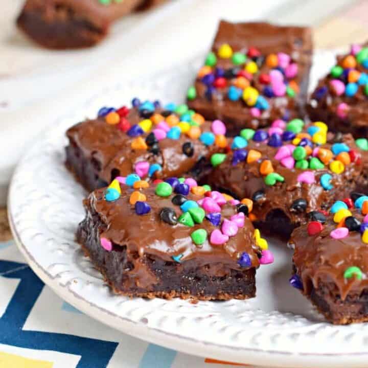 Rainbow Chip Brownies