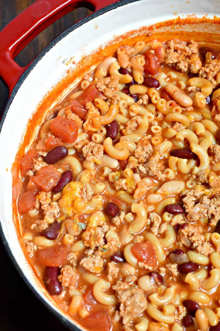 One Pot Chili Mac - Shugary Sweets