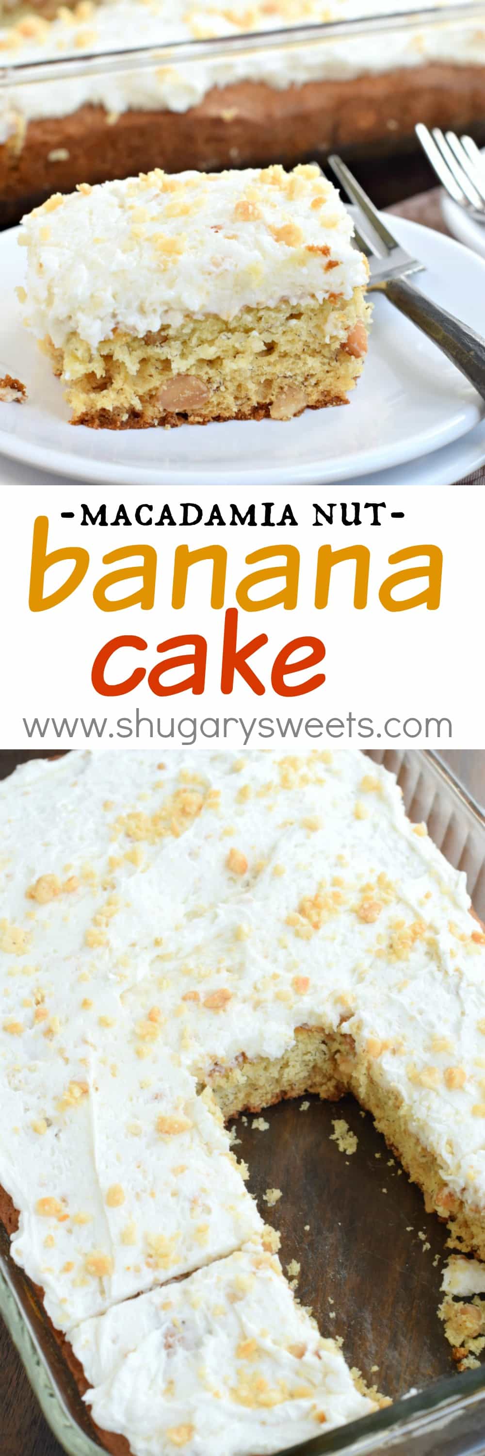 Banana Macadamia Nut Cake Shugary Sweets