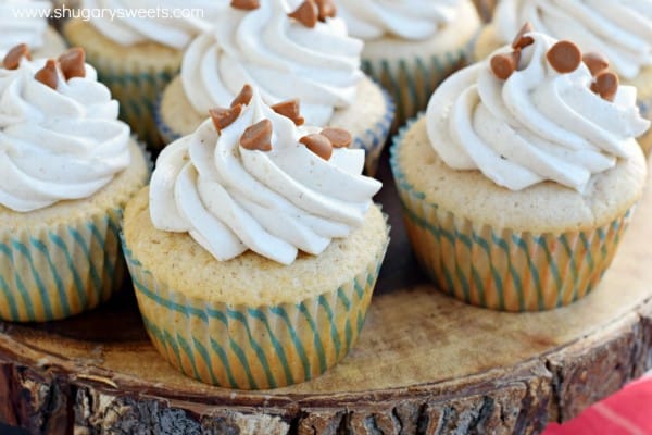 Looking for a delicious, from scratch spice cupcake recipe? These Cinnamon Spice Cupcakes with sweet cinnamon buttercream frosting are homemade and absolutely wonderful!