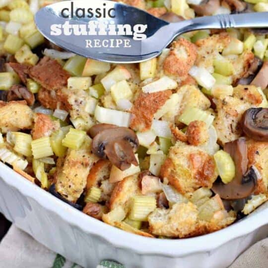 The BEST Thanksgiving Stuffing Recipe - Shugary Sweets