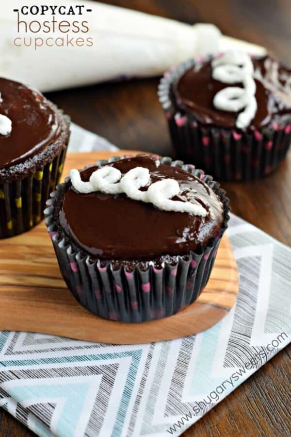 Decadent and delicious, these Copycat Hostess Cupcakes are better than the original! Fudgy with a cream filling, just like the original!