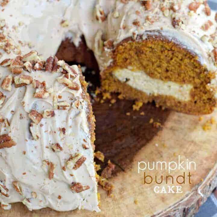 Pumpkin Cream Cheese Bundt Cake Shugary Sweets