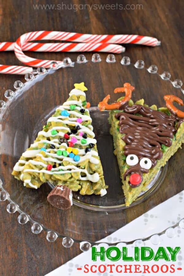 chewy chocolate peanut butter holiday scotcheroos recipe