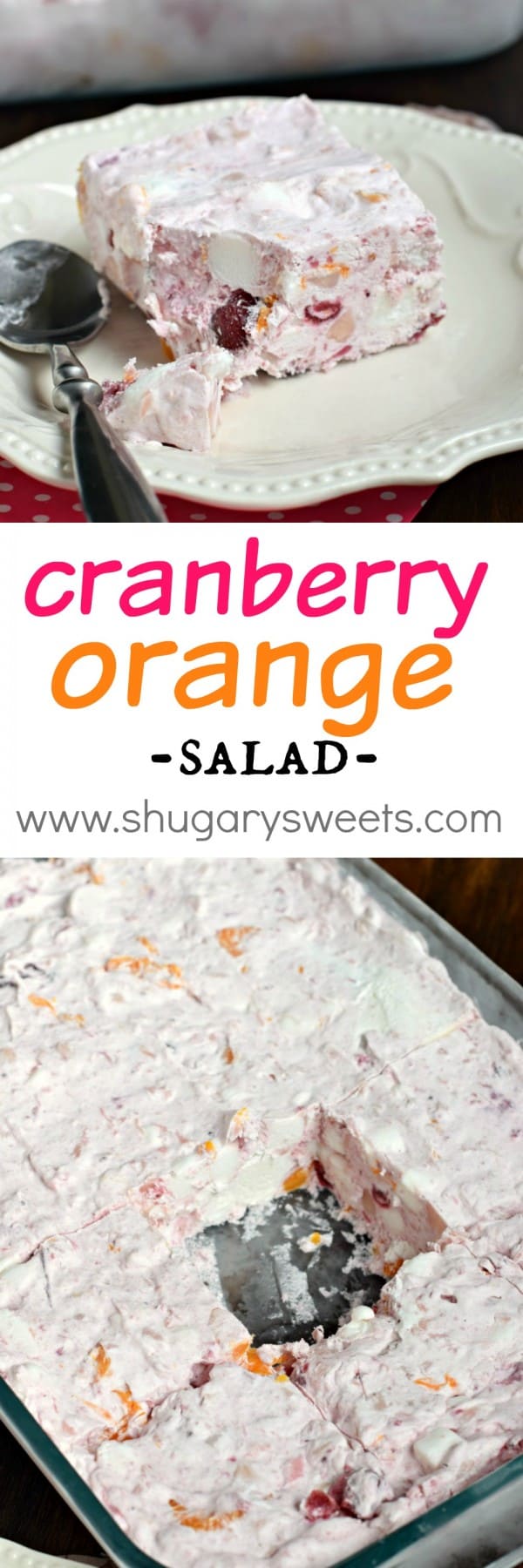 Frozen Cranberry Orange Salad Shugary Sweets