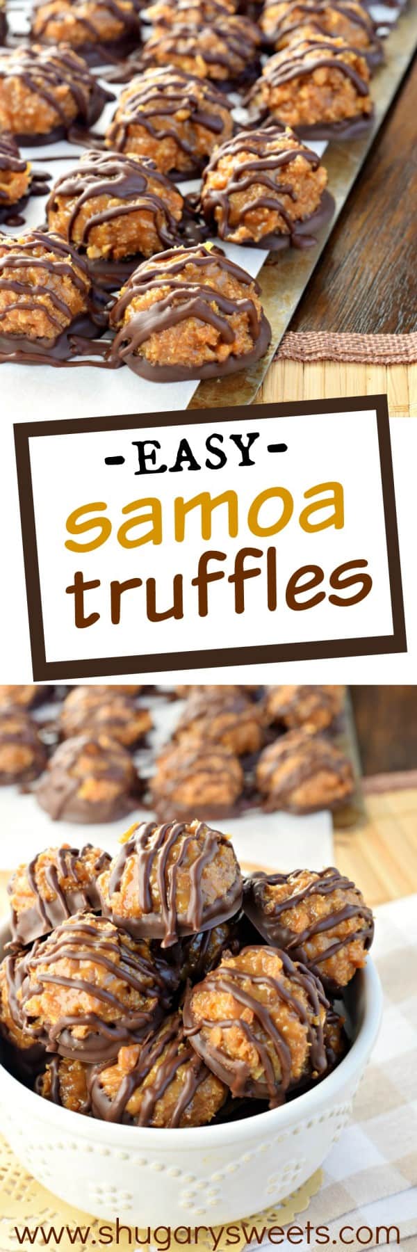 If you love Caramel deLites or Samoa Girl Scout Cookies, then these easy Samoa Truffles are going to drive your taste buds crazy!