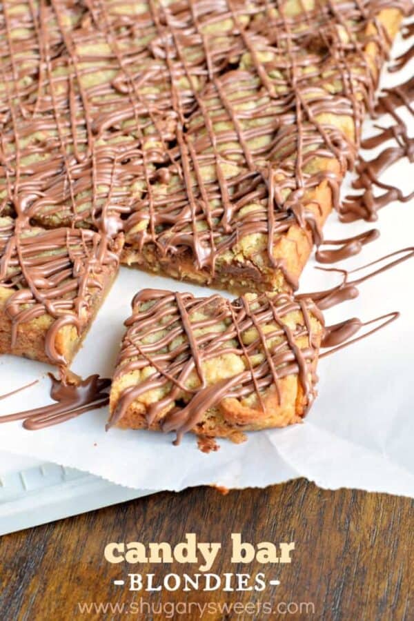candy bar blondies
