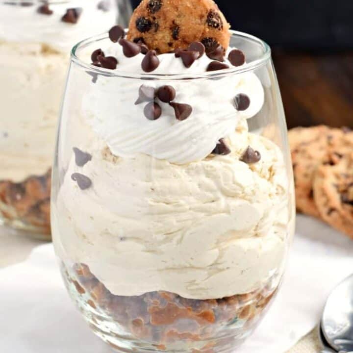 Chocolate Chip Cookie Cheesecake Parfait