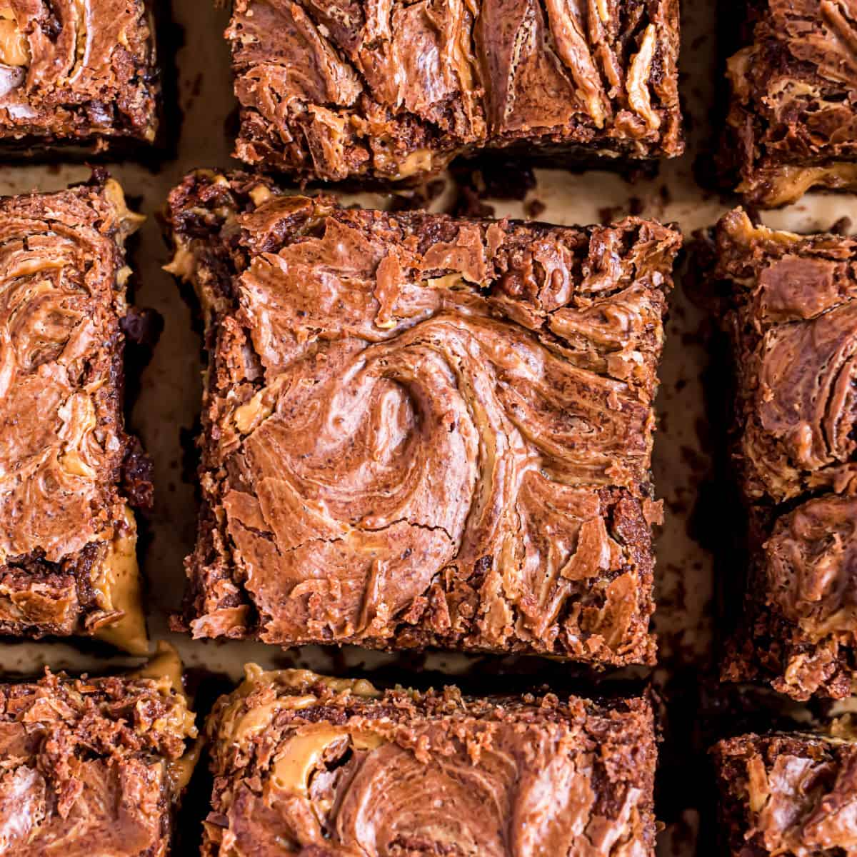 Peanut Butter Brownies Recipe - Shugary Sweets