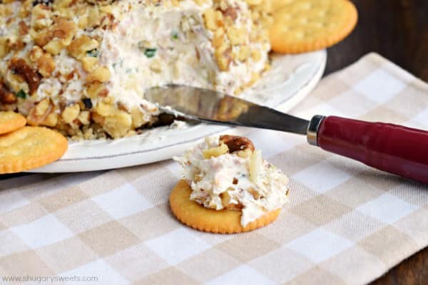 If you're looking for the most delicious game day snack, this Pineapple Ham Cheese Ball recipe is your answer. The sweet, salty, savory snack that keeps you coming back for more!