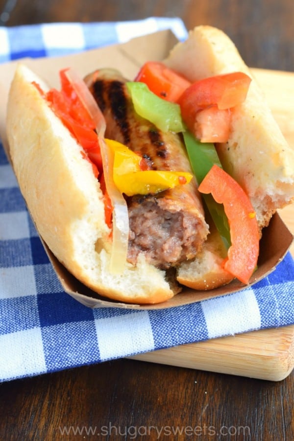 These Slow Cooker Beer Brats are the easiest dinner idea with only ten minutes prep work! My husband said these are better than on the grill!