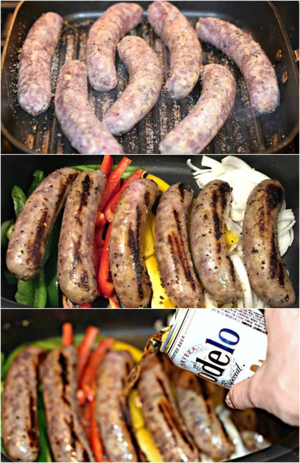 These Slow Cooker Beer Brats are the easiest dinner idea with only ten minutes prep work! My husband said these are better than on the grill!