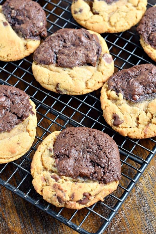 If you can't choose between Chocolate Chip Cookies and Brownies, these Brookie Cookies are the answer! Soft baked brownie cookies with the perfect texture and flavor!