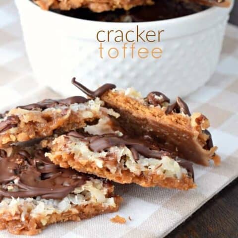 Caramel Coconut Cracker Toffee