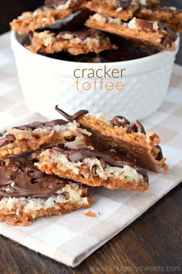 Delicious Caramel Coconut Cracker Toffee is a scrumptious treat you must try! Transform those graham crackers into this decadent treat in just minutes!