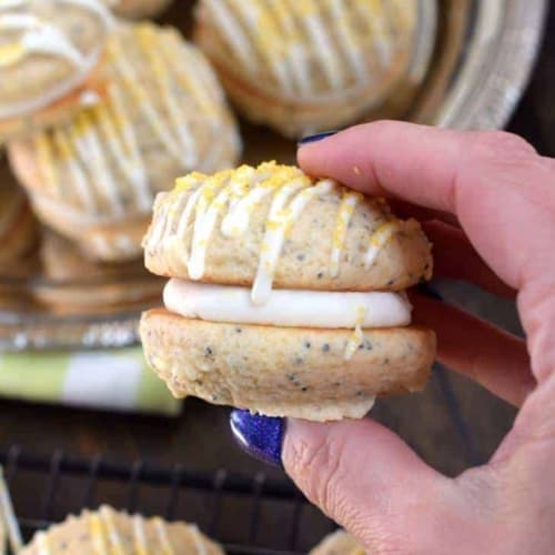 Lemon Poppy Seed Whoopie Pies Shugary Sweets