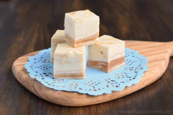 White Chocolate Caramel Fudge is a buttery, sweet perfection. This confection is simply irresistible and easy to make!