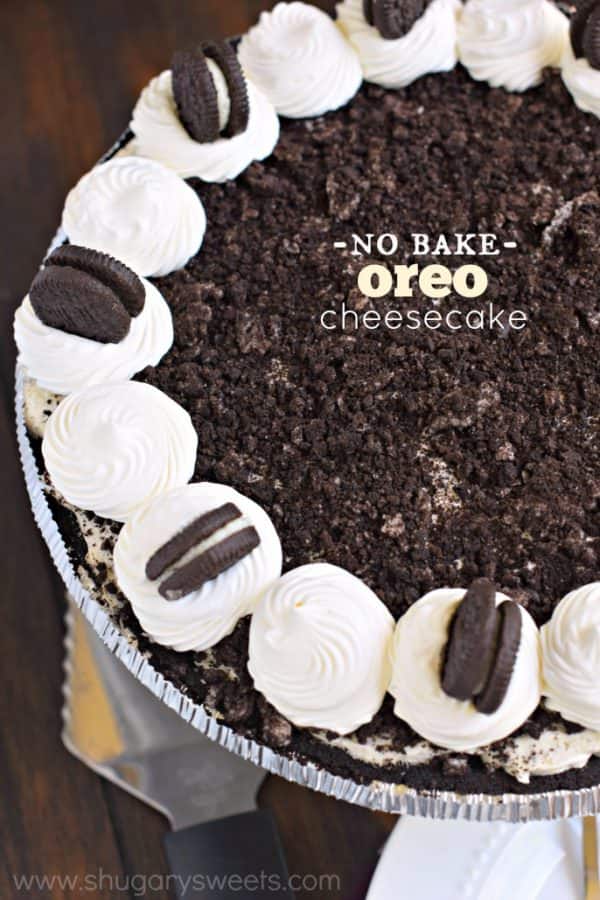 When you're looking for an easy dessert, this No Bake Oreo Cheesecake recipe is a creamy, flavorful pie! Easy to throw together for a delicious treat!