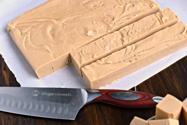 One bite of this smooth, creamy Maple Peanut Butter Fudge and you'll be taken back to your favorite vacation spot! Easy to make with no candy thermometer needed!