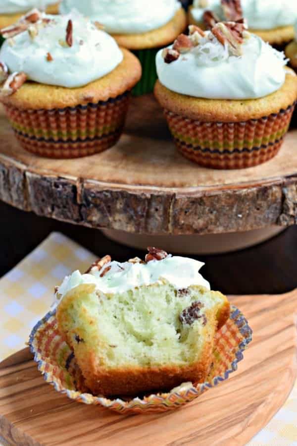 You're going to LOVE these Watergate Cupcakes! Extremely nutty and moist thanks to pistachio pudding and pecans. Topped with a sweet, light whipped frosting, which is perfect for summer!