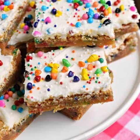 Cake Batter Blondies