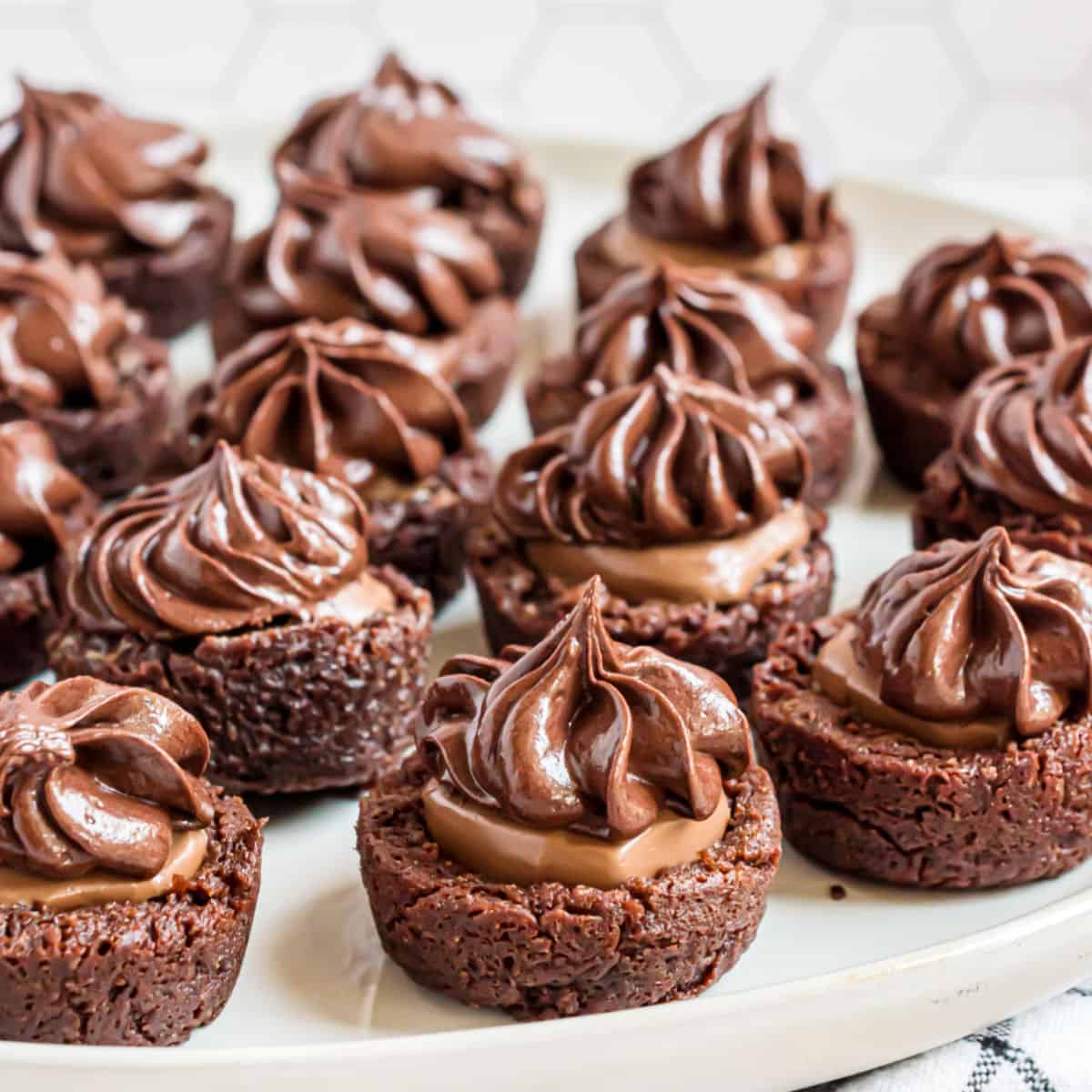 Chocolate Caramel Brownie Bites