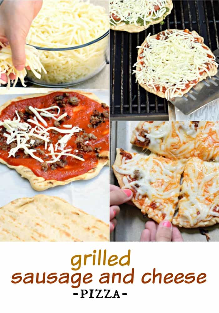 Make your next pizza on the grill with this delicious Sausage and Cheese Pizza recipe (includes the perfect crust recipe too)! Add your favorite toppings if you choose!