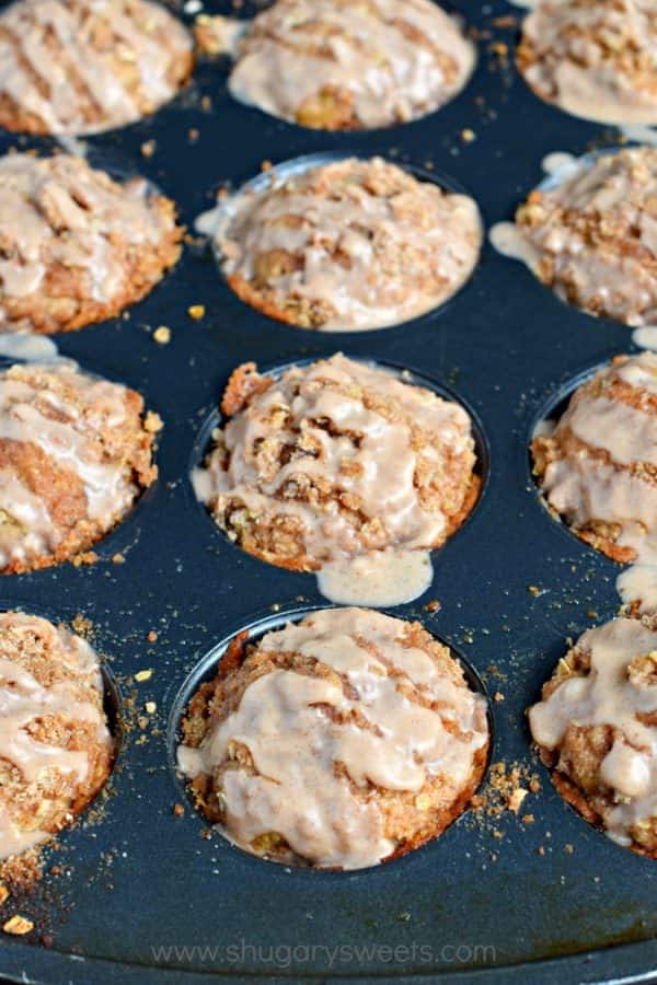 Delicious and easy, these Cinnamon Streusel Zucchini Muffins are packed with flavor. From the perfect zucchini muffin recipe to the crunchy streusel topping and sweet cinnamon glaze, these are a wonderful treat for breakfast or dessert!