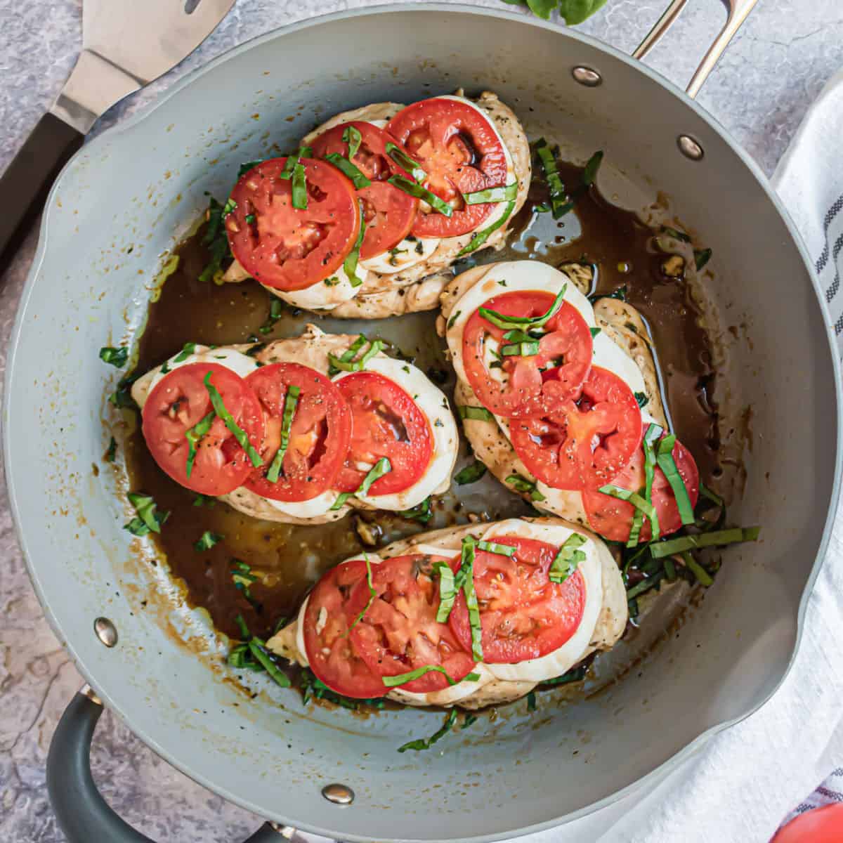 Chicken Caprese Skillet