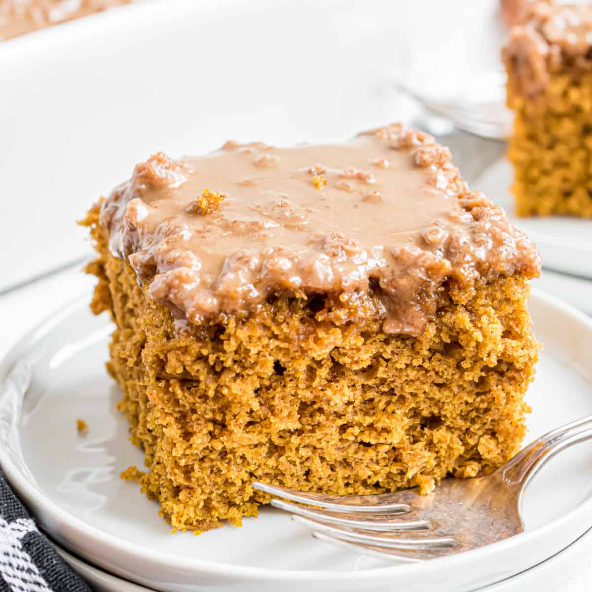 Pumpkin Streusel Coffee Cake with Maple Glaze