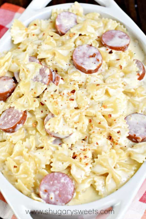 Creamy Sausage Alfredo Pasta Recipe in 30 minutes