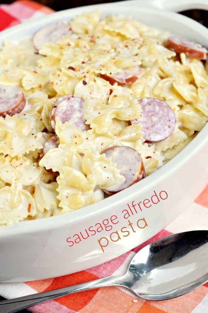 Creamy Sausage Alfredo Pasta Recipe in 30 minutes Creamy Sausage Alfredo Pasta Recipe in 30 minutes