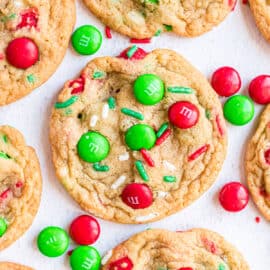 If you're looking for The Best M&M's Cookies, you've arrived! The secret to soft, chewy cookies is pudding mix. These cookies are easy to make and easy to customize with your favorite M&M flavors.