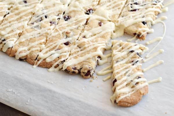 Get festive with these Cranberry White Chocolate Shortbread Cookie Sticks. Melt in your mouth delicious! You may need to double the recipe, these go fast!