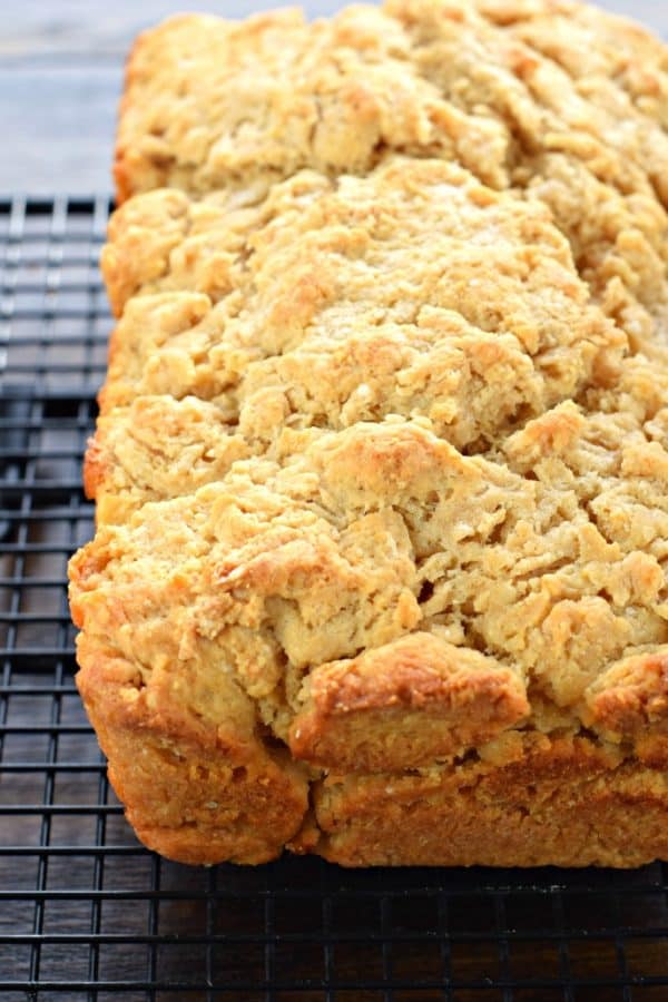 Easy, buttery Beer Bread recipe to serve with dinner! Also great to cube into bite sized pieces and use for dips!