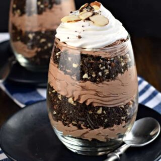 Chocolate Almond Cheesecake Parfait - Shugary Sweets