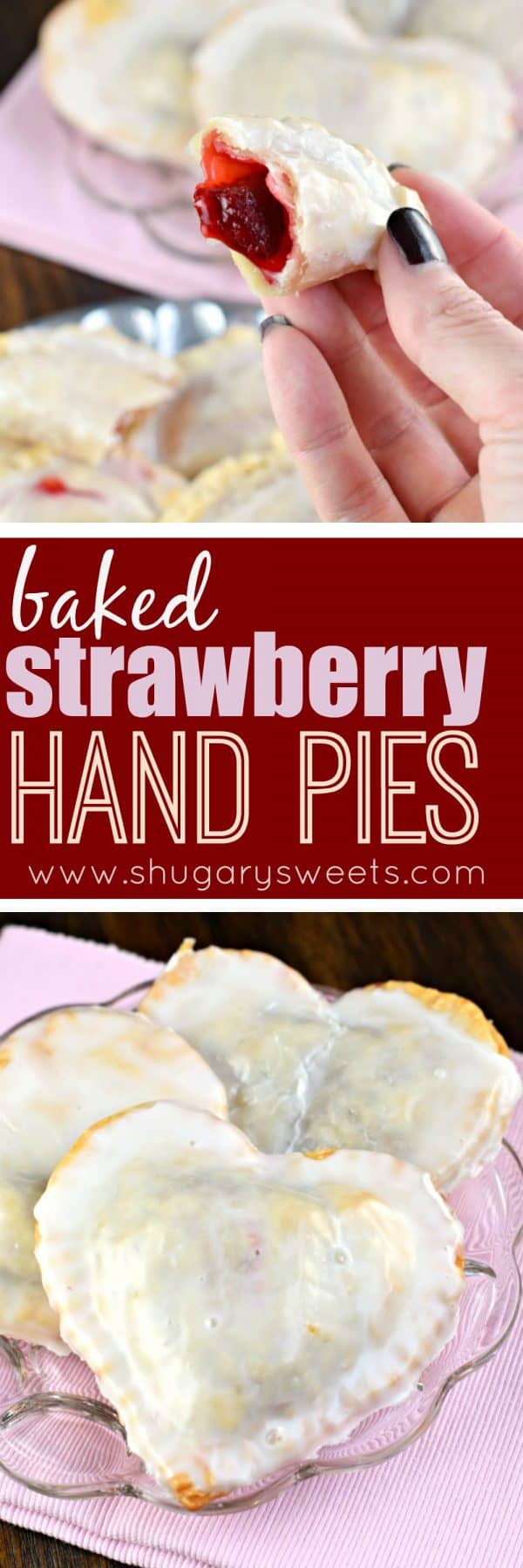 These Strawberry Hand Pies are the perfect dessert. And in about 30 minutes, you’ll have one of these delicious baked treats in your hands! Great for Valentine's Day too!